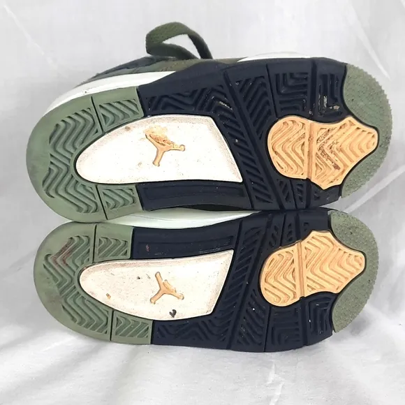 Nike Air Jordan 4 Retro SE Craft TD Toddler Shoes Sz 7C Medium Olive FB9930-200