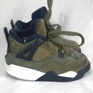 Nike Air Jordan 4 Retro SE Craft TD Toddler Shoes Sz 7C Medium Olive FB9930-200