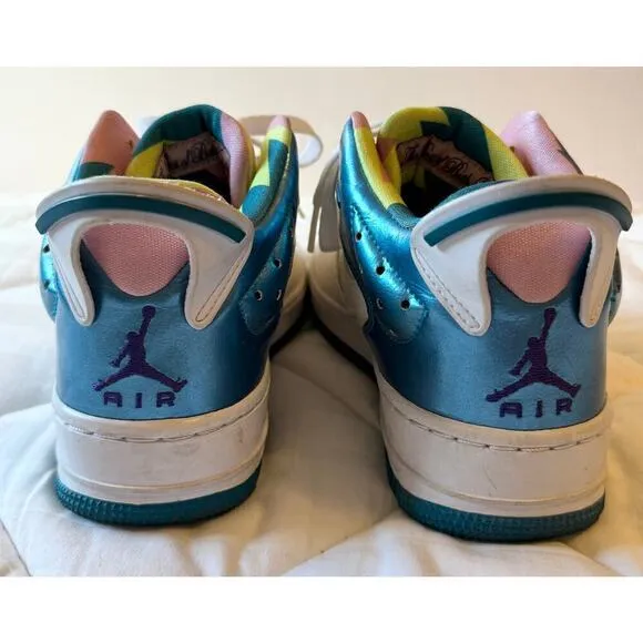 NIKE Air Jordan Force 6 GS High Top AF1 Sneakers Size 5 (fashion shoes metallic)