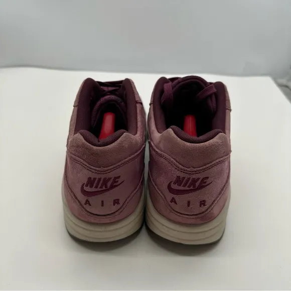 Nike Air Max 1 Premium Mens 12 Bordeaux Suede Shoes Sneakers 2018 Y2K 875844-602