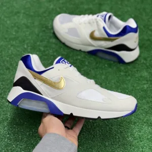Nike Air Max 180 Low Mens Sportswear Shoes White FJ9259-101 VNDS Sz 11