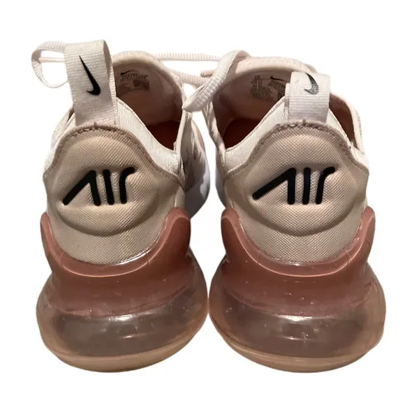 Nike Air Max 270 Women's Light Soft Pink/Black Pink Oxford Sneakers Size 10