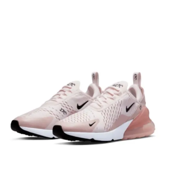 Nike Air Max 270 Women's Light Soft Pink/Black Pink Oxford Sneakers Size 10
