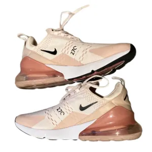 Nike Air Max 270 Women's Light Soft Pink/Black Pink Oxford Sneakers Size 10