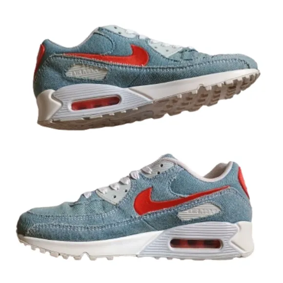 Nike Air Max 90 Denim Light Wash Men Shoes Size: 10