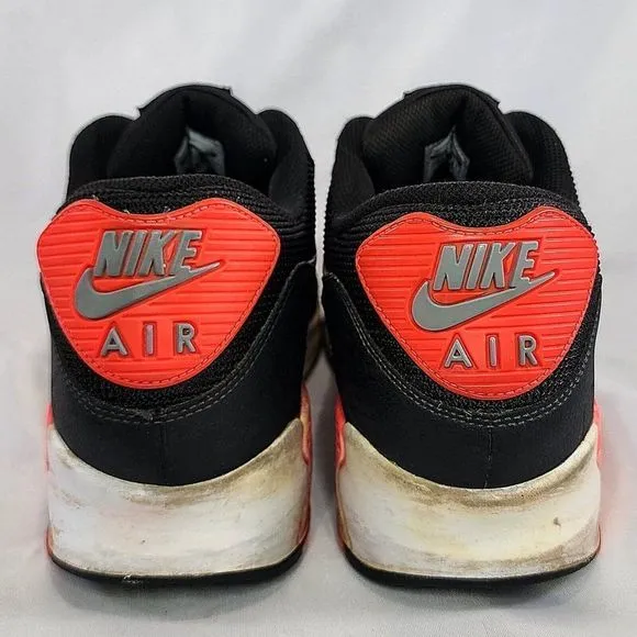 Nike Air‎ Max 90 Essential Infrared Shoes 537384-006 Infrared Black Mens Size 13