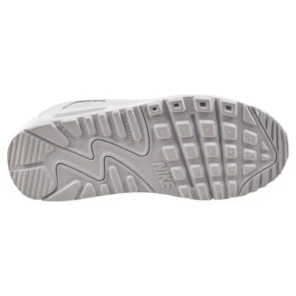 Nike Air Max 90 Kids 724823-100 Shoes Unisex Boys Girls White Cool Grey