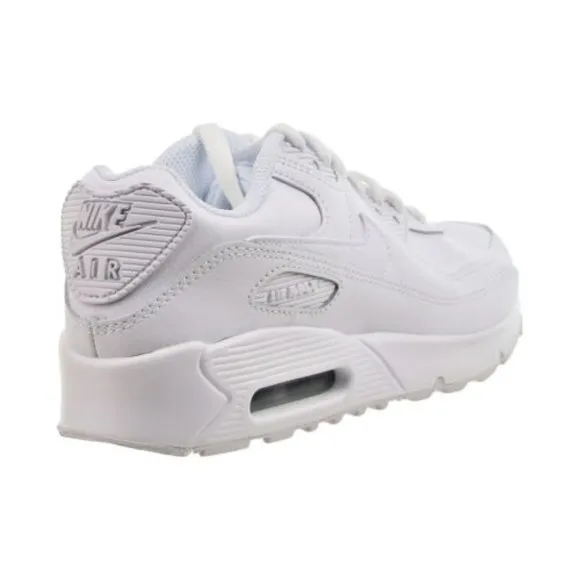 Nike Air Max 90 Kids 724823-100 Shoes Unisex Boys Girls White Cool Grey