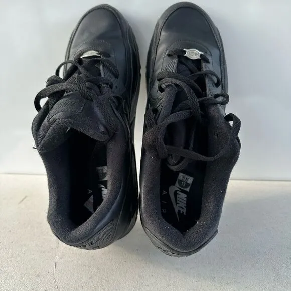 Nike Air Max 90 Mens 13 Essential Triple Black Classic Shoes Sneakers 302519-001