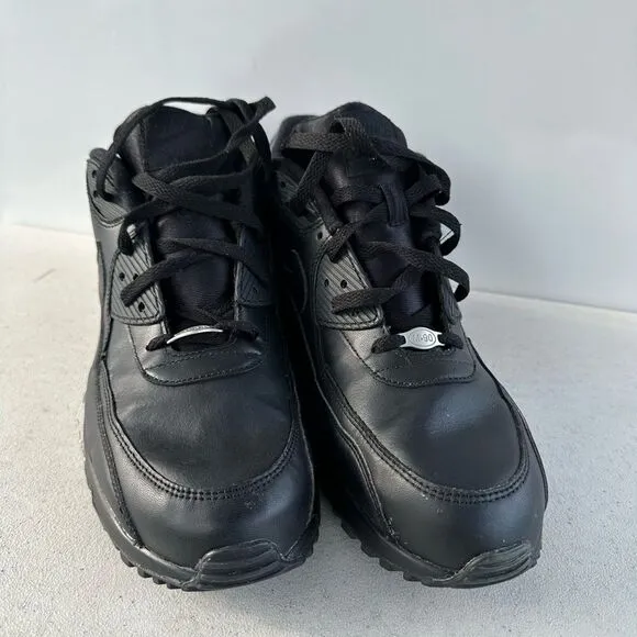 Nike Air Max 90 Mens 13 Essential Triple Black Classic Shoes Sneakers 302519-001