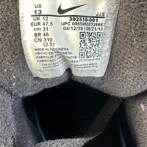 Nike Air Max 90 Mens 13 Essential Triple Black Classic Shoes Sneakers 302519-001