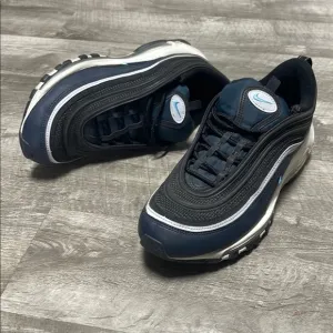 Nike Air Max 97 Black and Blue Sneakers with Air Cushioning