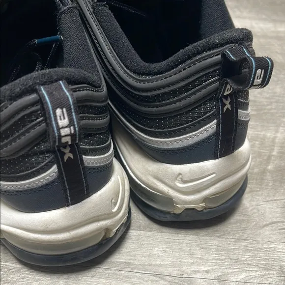 Nike Air Max 97 Black and Blue Sneakers with Air Cushioning