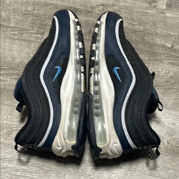 Nike Air Max 97 Black and Blue Sneakers with Air Cushioning