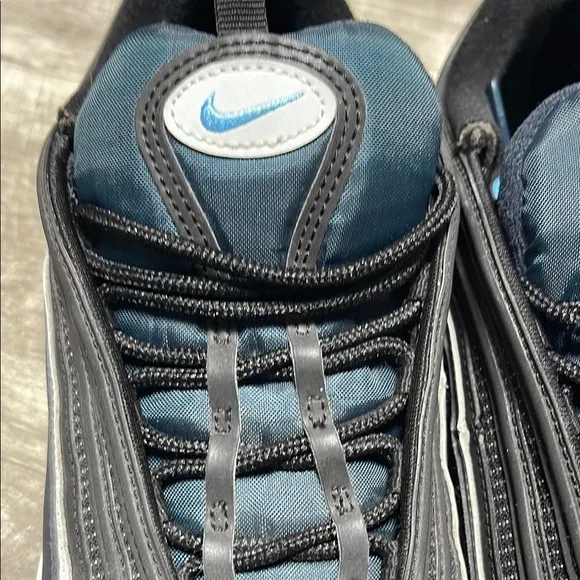 Nike Air Max 97 Black and Blue Sneakers with Air Cushioning