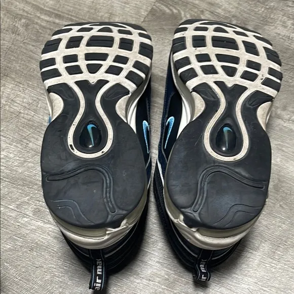Nike Air Max 97 Black and Blue Sneakers with Air Cushioning