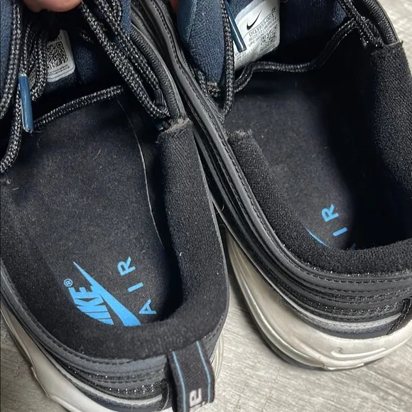 Nike Air Max 97 Black and Blue Sneakers with Air Cushioning