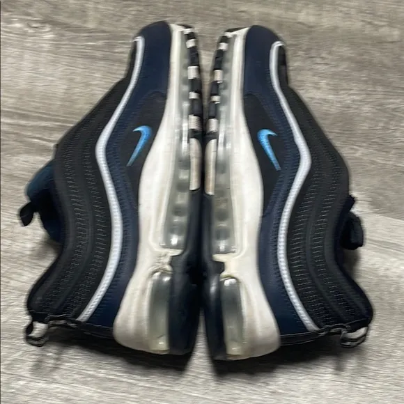 Nike Air Max 97 Black and Blue Sneakers with Air Cushioning