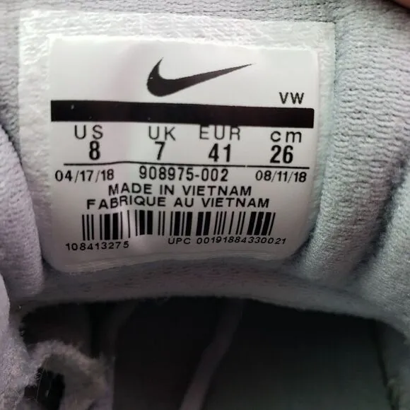 Nike Air Max Infuriate 2 Low Mens Size 8 Wolf Grey Basketball Sneaker Shoes