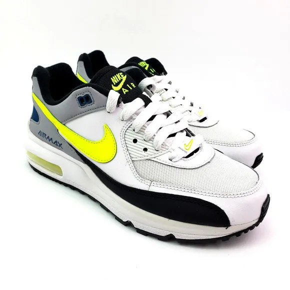 Nike Air Max LTD Wright Boys Sz 4Y Womens Sz 5.5 White Volt Gray Sneaker Shoes