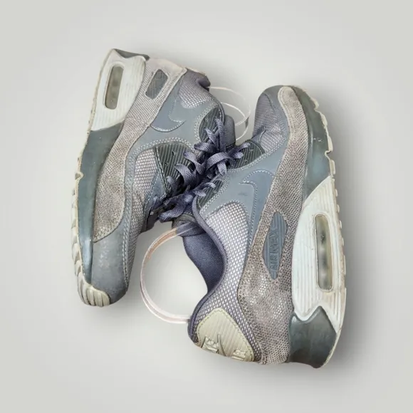 Nike Air Max Nike Air Max 90 Premium Dark Gray Sneakers Shoes 443817-004 8.5
