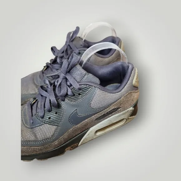 Nike Air Max Nike Air Max 90 Premium Dark Gray Sneakers Shoes 443817-004 8.5