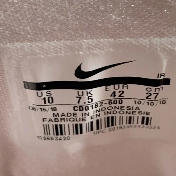 Nike Air Max Plus TN SE ‘Pale Pink’ Women’s size 10