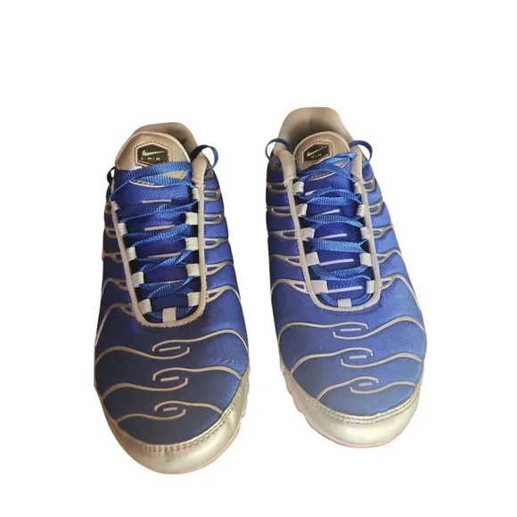 Nike Air Max Plus TN Womens Shoes Size 9.5 Blue Silver
