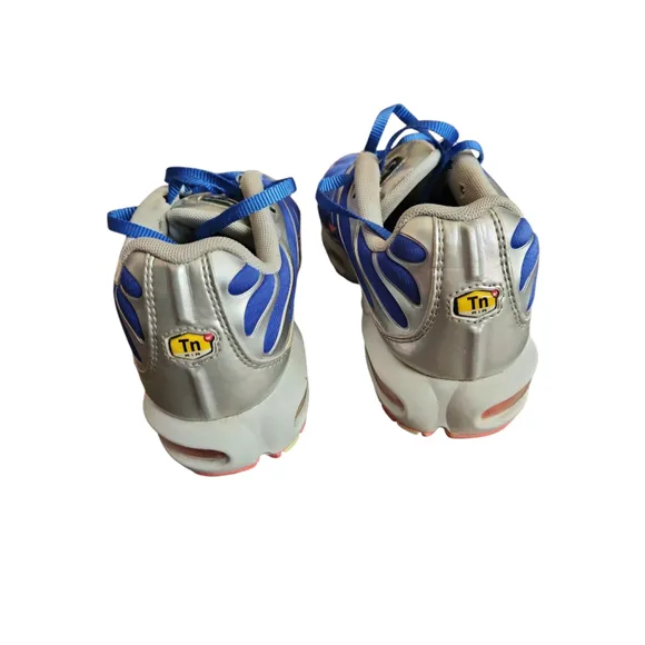 Nike Air Max Plus TN Womens Shoes Size 9.5 Blue Silver
