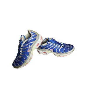 Nike Air Max Plus TN Womens Shoes Size 9.5 Blue Silver