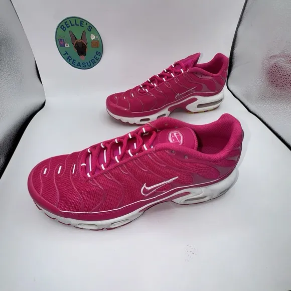 Nike Air Max Plus Womens Size 9.5 Hot Pink Athletic Running Shoes Sneakers RARE