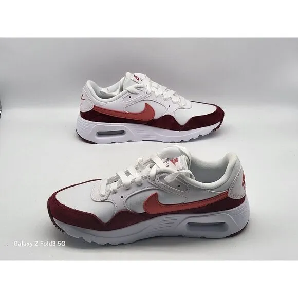Nike Air Max SC Womens Shoes Sneakers FJ3242 100 Size 6 White Red