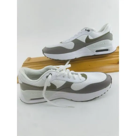Nike Air Max SYSTEM Athletic Shoes Sneakers White and Grey (UNISEX)