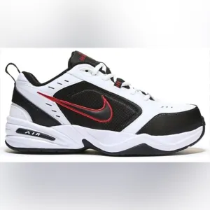 Nike Air Monarch lV walking shoes sneakers white black SZ 11. Worn 1X Indoors