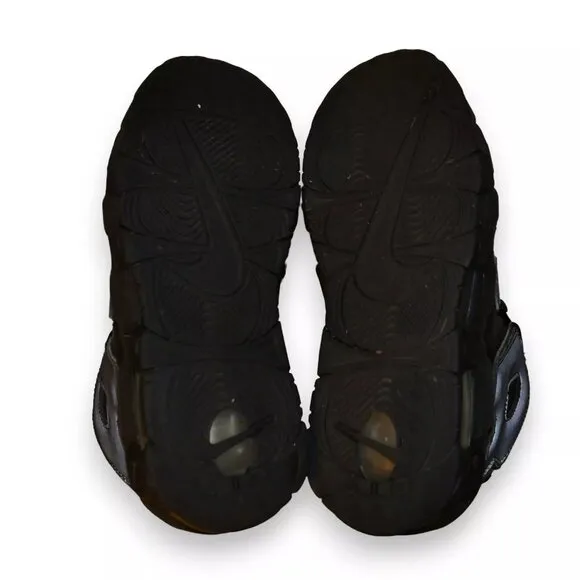 Nike Air More Up-tempo 3M Reflective Black Basketball Shoes Boys Size 5Y
