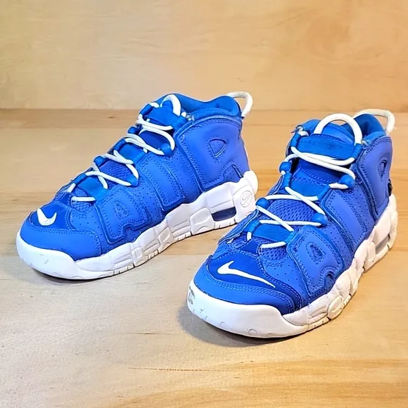 Nike Air More Uptempo GS Blue Sneakers Size 5.5Y/7 Womens DM1023-400