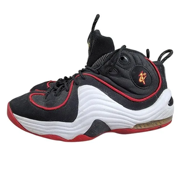 Nike Air Penny II Miami Heat Kids Black White Red