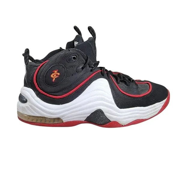 Nike Air Penny II Miami Heat Kids Black White Red