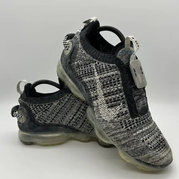 Nike Air Vapormax 2020 Flyknit Shoes Mens Sz 9.5‎ Oreo CT1823-001 Lock Release