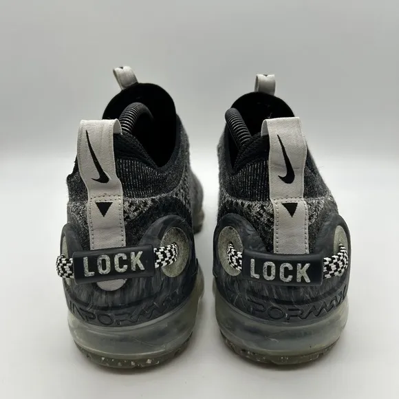 Nike Air Vapormax 2020 Flyknit Shoes Mens Sz 9.5‎ Oreo CT1823-001 Lock Release