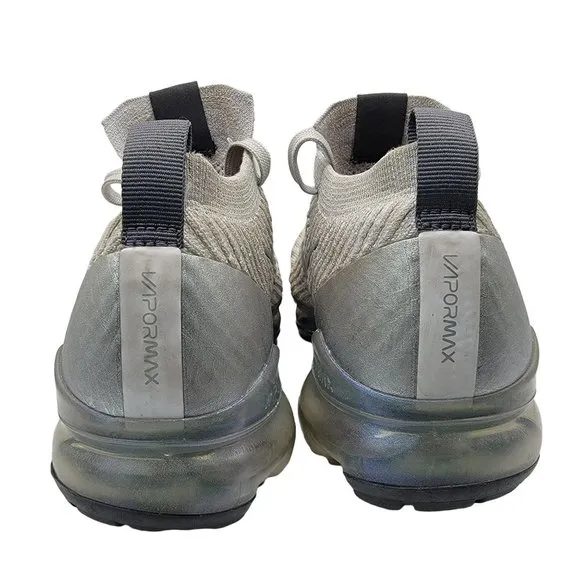 Nike Air Vapormax Flyknit 3 Athletic Shoes White Metallic Silver Women Size 6