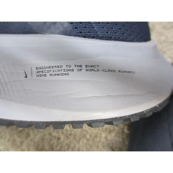 Nike Air Zoom Pegasus Running Shoes Navy Blue &amp; White CW7356-400 US 12 Mens Ligh