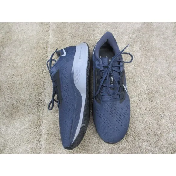 Nike Air Zoom Pegasus Running Shoes Navy Blue &amp; White CW7356-400 US 12 Mens Ligh
