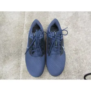Nike Air Zoom Pegasus Running Shoes Navy Blue &amp; White CW7356-400 US 12 Mens Ligh