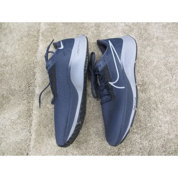 Nike Air Zoom Pegasus Running Shoes Navy Blue &amp; White CW7356-400 US 12 Mens Ligh