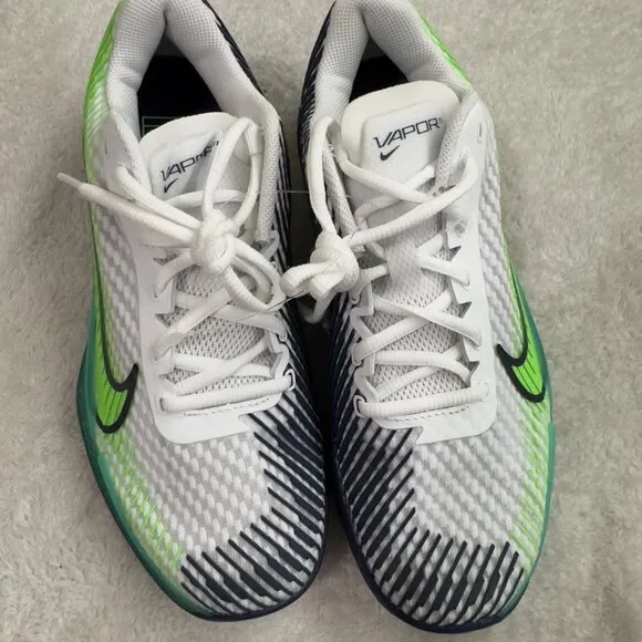 Nike Air Zoom Vapor 11 Tennis Shoes White/Green Size 6 Men  Performance no box