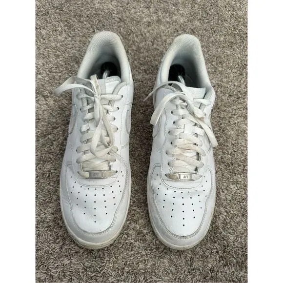Nike Air Force 1 '07 Men's Size 12.5 Shoes Low Top Sneakers All White Casual