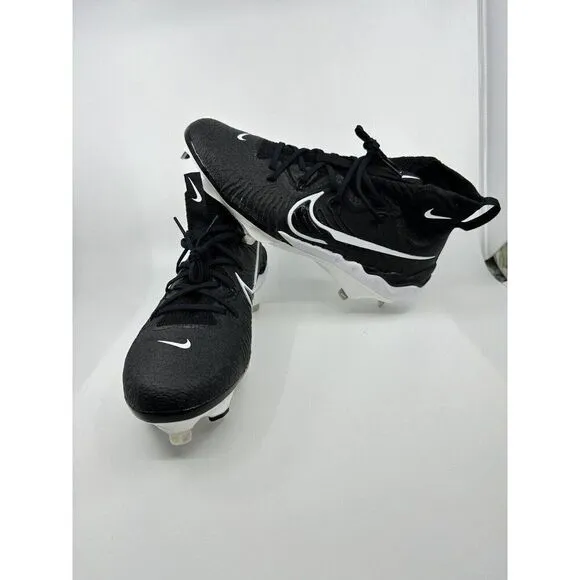 Nike Alpha Huarache NXT Black White Baseball Cleats DJ6517-001 Mens Size 12