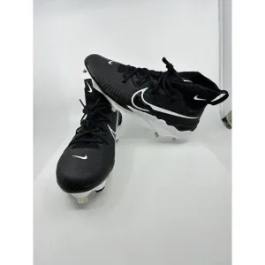 Nike Alpha Huarache NXT Black White Baseball Cleats DJ6517-001 Mens Size 12
