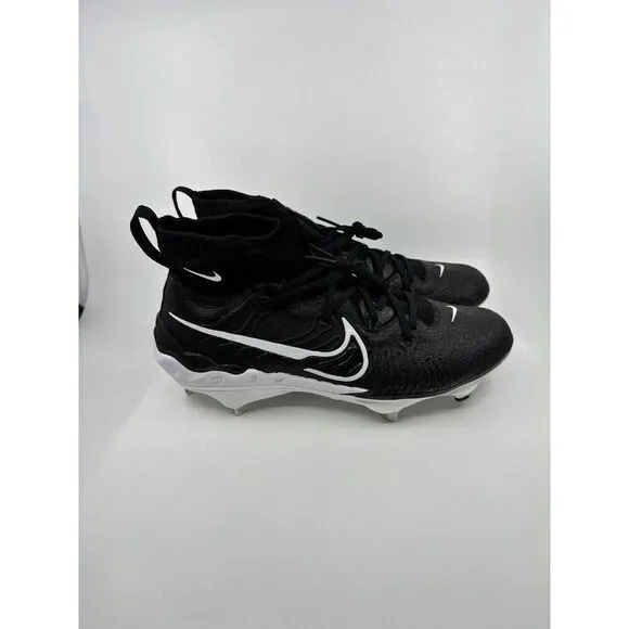 Nike Alpha Huarache NXT Black White Baseball Cleats DJ6517-001 Mens Size 12